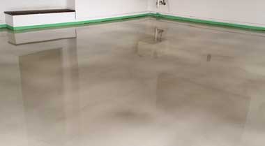 metallic epoxy garage floor